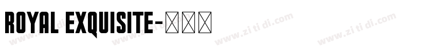 Royal Exquisite字体转换